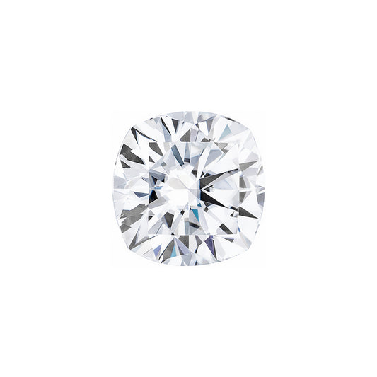 Moissanite 1.01CTW DEW Cushion Near-Colorless Hearts & Arrows Moissanite