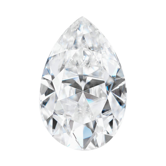 Moissanite 3.57CTW DEW Pear Near-Colorless Brilliant Cut Moissanite