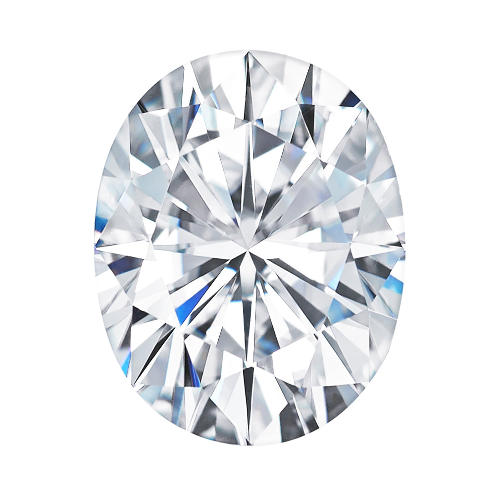 Moissanite 5.80CTW DEW Oval Near-Colorless Brilliant Cut Moissanite