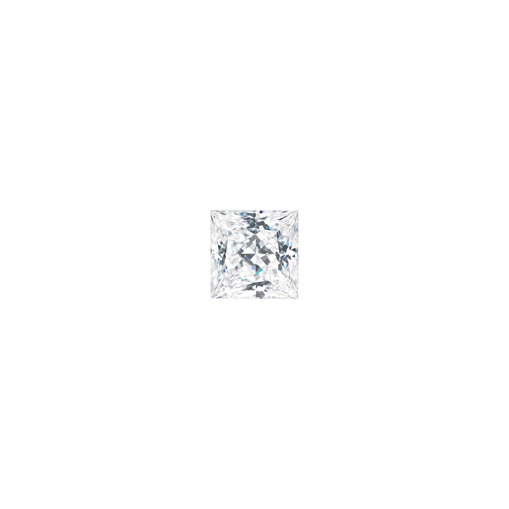 Moissanite 0.10CTW DEW Square Colorless Princess Cut Moissanite