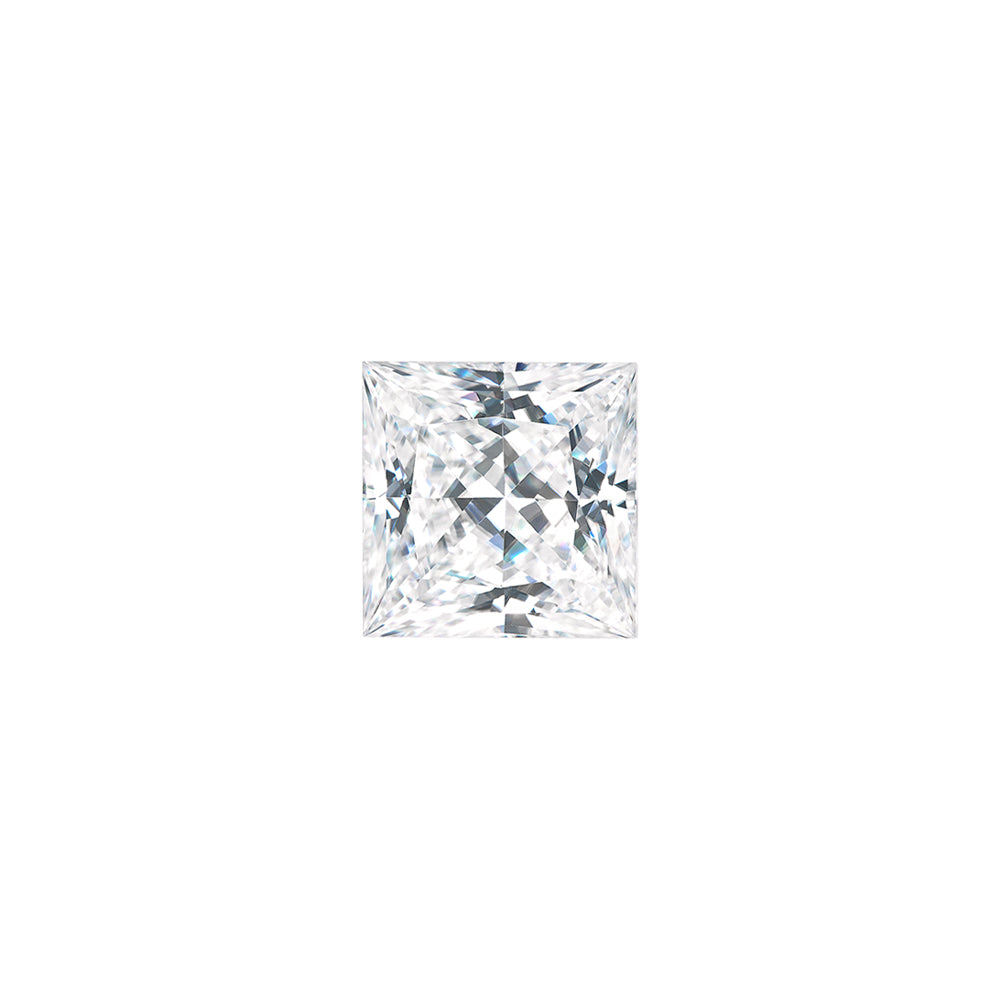 Moissanite 0.37CTW DEW Square Near-Colorless Princess Cut Moissanite