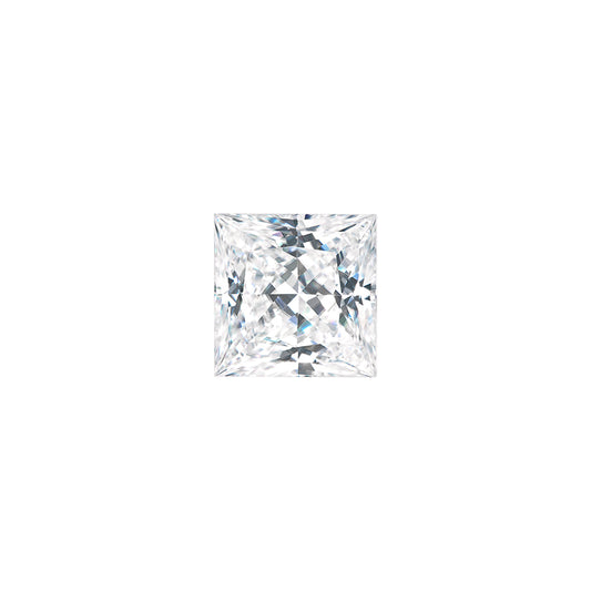 Moissanite 0.37CTW DEW Square Near-Colorless Princess Cut Moissanite