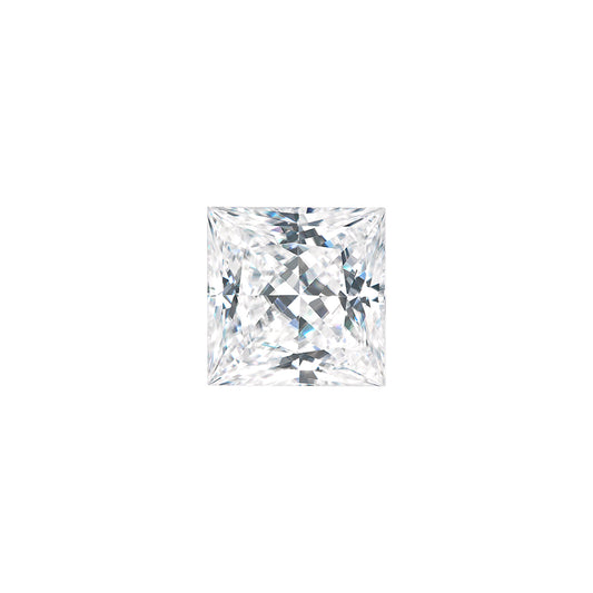 Moissanite 0.50CTW DEW Square Colorless Princess Cut Moissanite