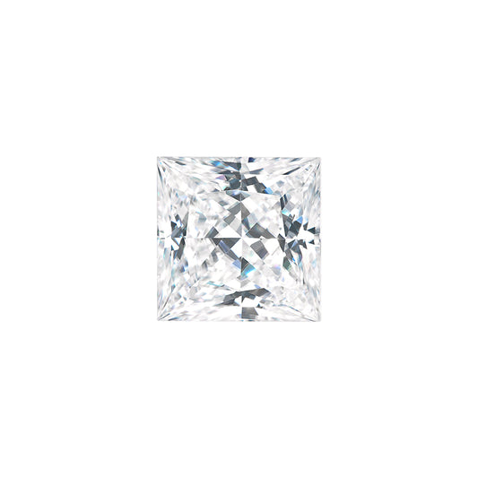 Moissanite 0.70CTW DEW Square Near-Colorless Princess Cut Moissanite