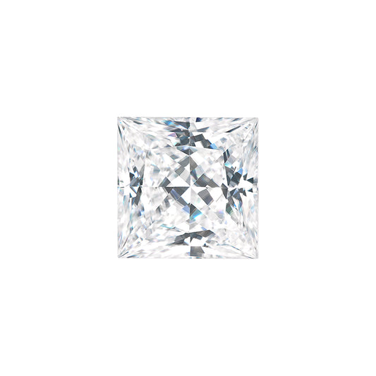 Moissanite 0.90CTW DEW Square Colorless Princess Cut Moissanite