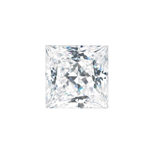 Moissanite 1.20CTW DEW Square Colorless Princess Cut Moissanite