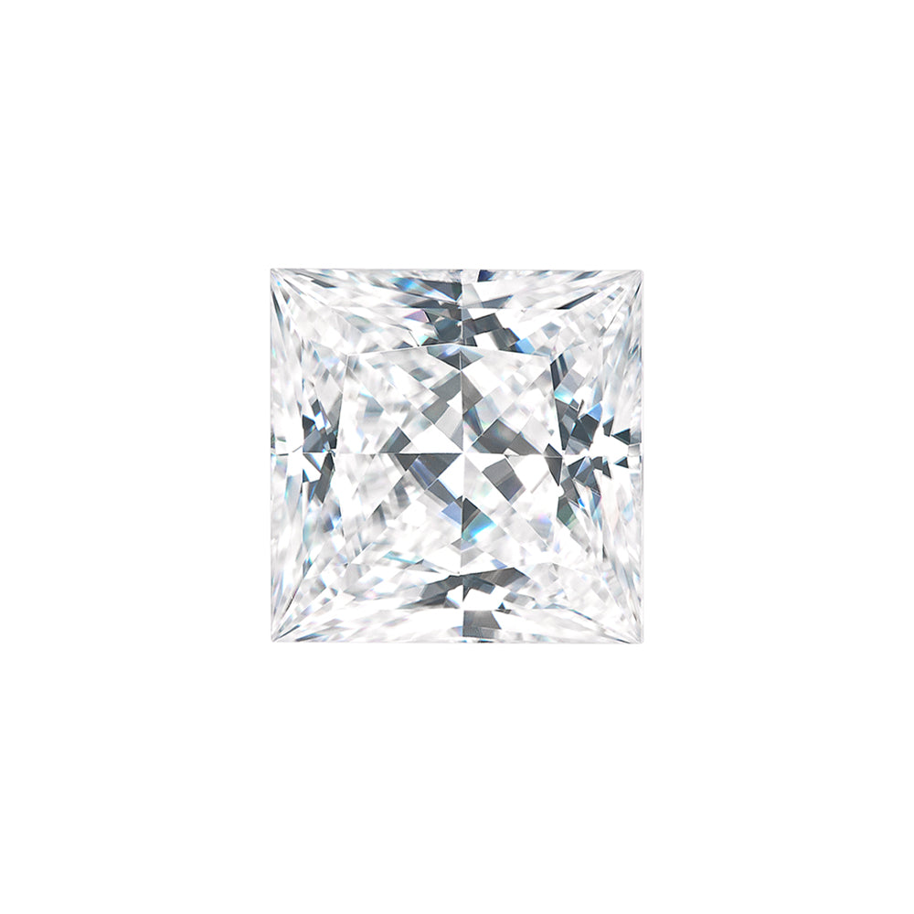 Moissanite 1.20CTW DEW Square Near-Colorless Princess Cut Moissanite