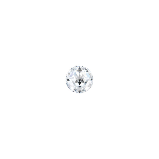 Moissanite 0.02CTW DEW Round Colorless Rosette Cut Moissanite