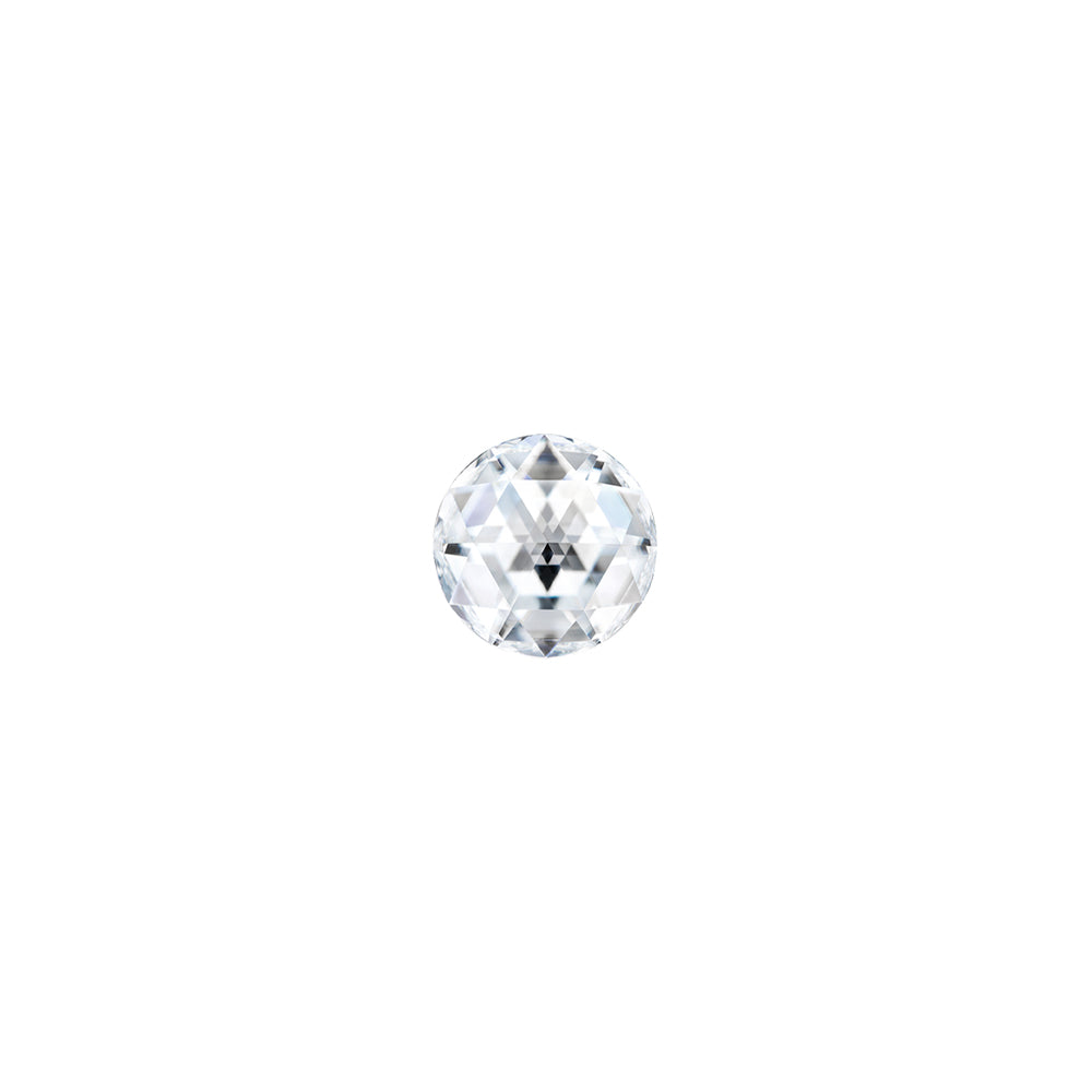 Moissanite 0.10CTW DEW Round Near-Colorless Rosette Cut Moissanite