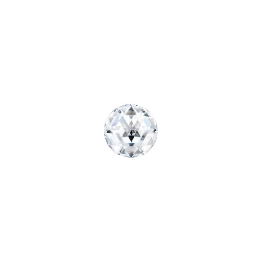 Moissanite 0.06CTW DEW Round Near-Colorless Rosette Cut Moissanite