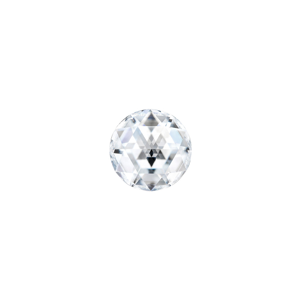 Forever One 0.14CTW DEW Round Near-Colorless Rosette Cut Moissanite
