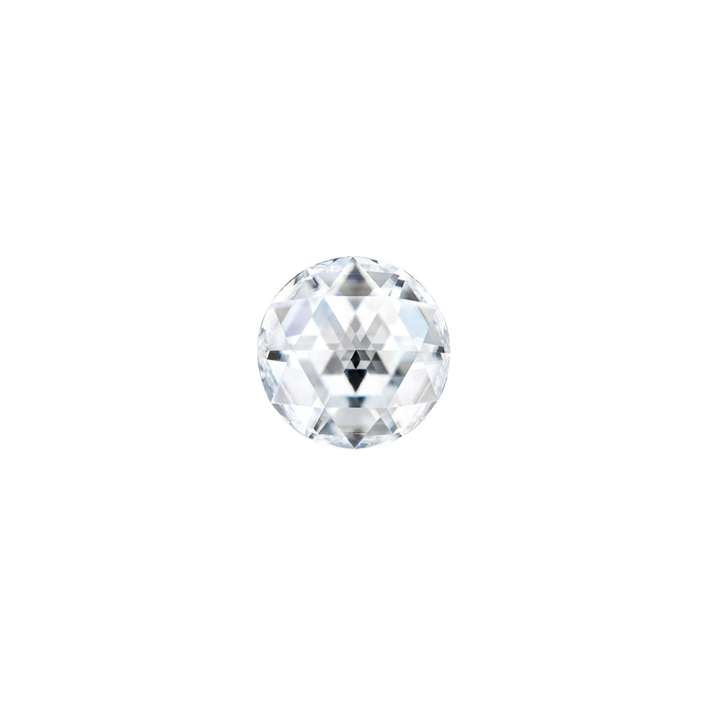 Forever One 0.14CTW DEW Round Colorless Rosette Cut Moissanite