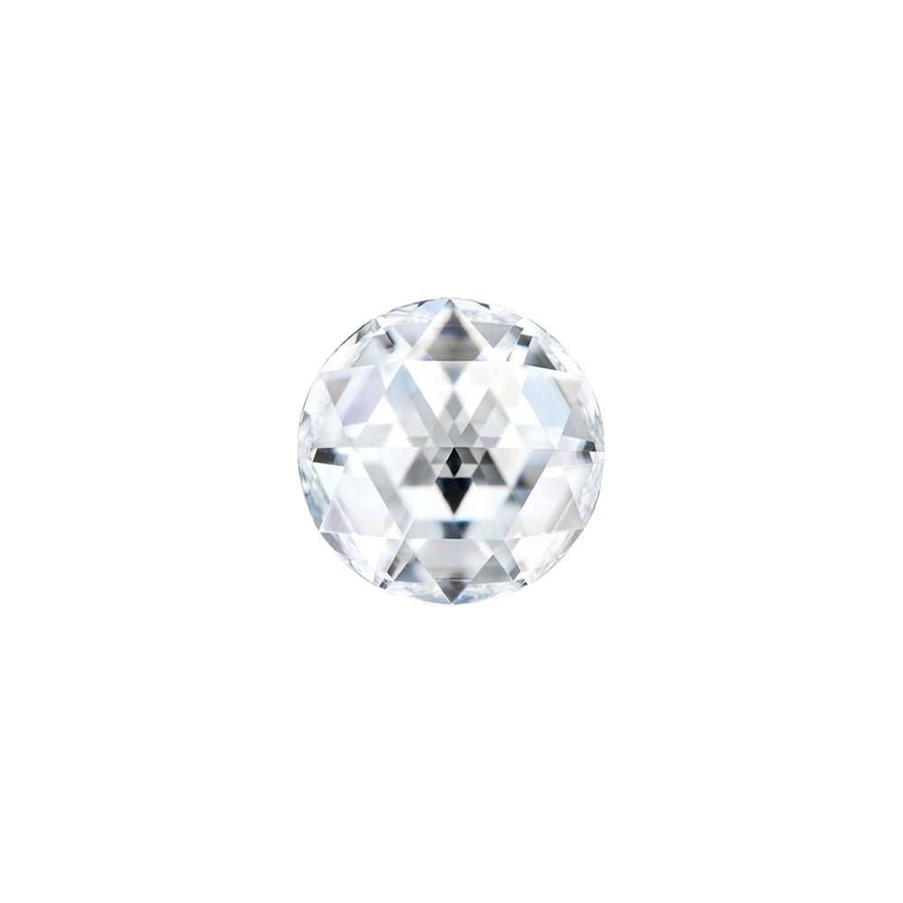 Moissanite 0.26CTW DEW Round Colorless Rosette Cut Moissanite