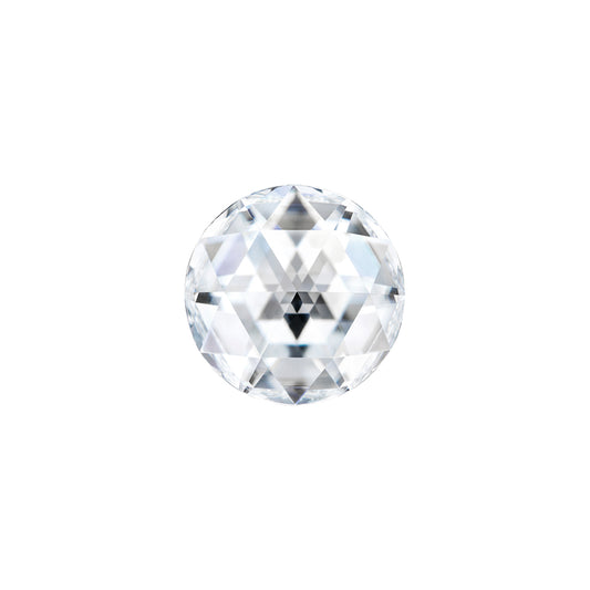 Moissanite 0.35CTW DEW Round Near-Colorless Rosette Cut Moissanite