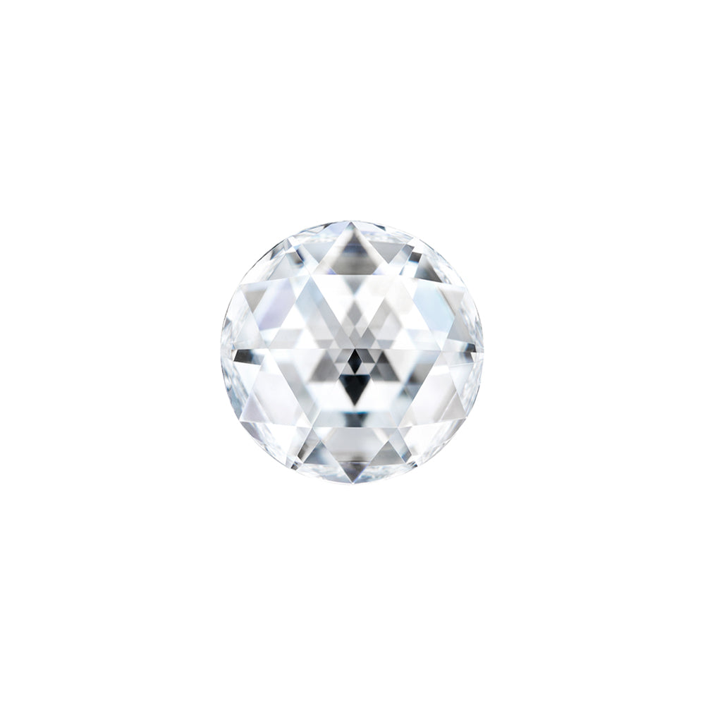 Moissanite 0.35CTW DEW Round Near-Colorless Rosette Cut Moissanite