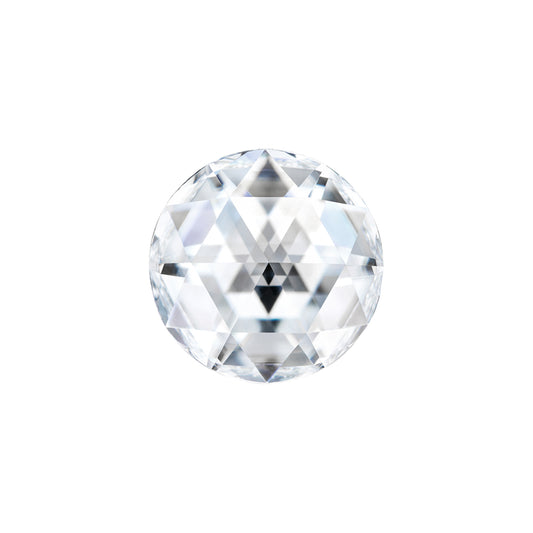 Moissanite 0.60CTW DEW Round Near-Colorless Rosette Cut Moissanite