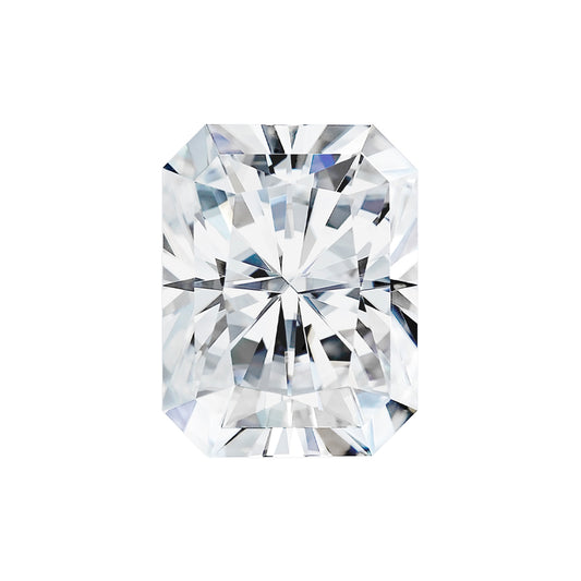 Moissanite 2.30CTW DEW Radiant Colorless Modified Brilliant Cut Moissanite