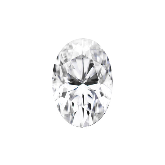 Moissanite 1.30CTW DEW Elongated Oval Near-Colorless Brilliant Cut Moissanite