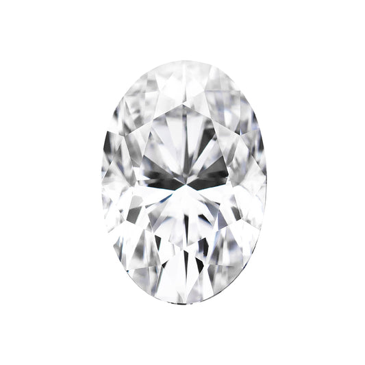 Moissanite 2.50CTW DEW Elongated Oval Colorless Brilliant Cut Moissanite