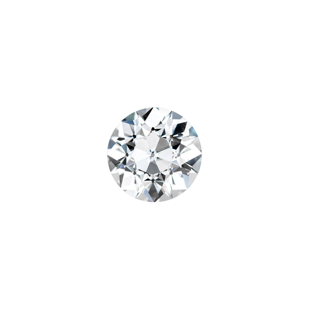 Forever One 0.37CTW DEW Round Colorless Old European Cut Moissanite