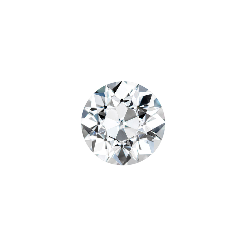 Moissanite 0.50CTW DEW Round Near-Colorless Old European Cut Moissanite