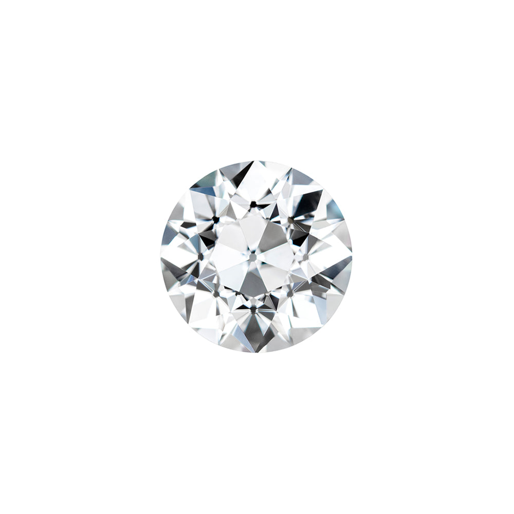 Moissanite 0.67CTW DEW Round Near-Colorless Old European Cut Moissanite