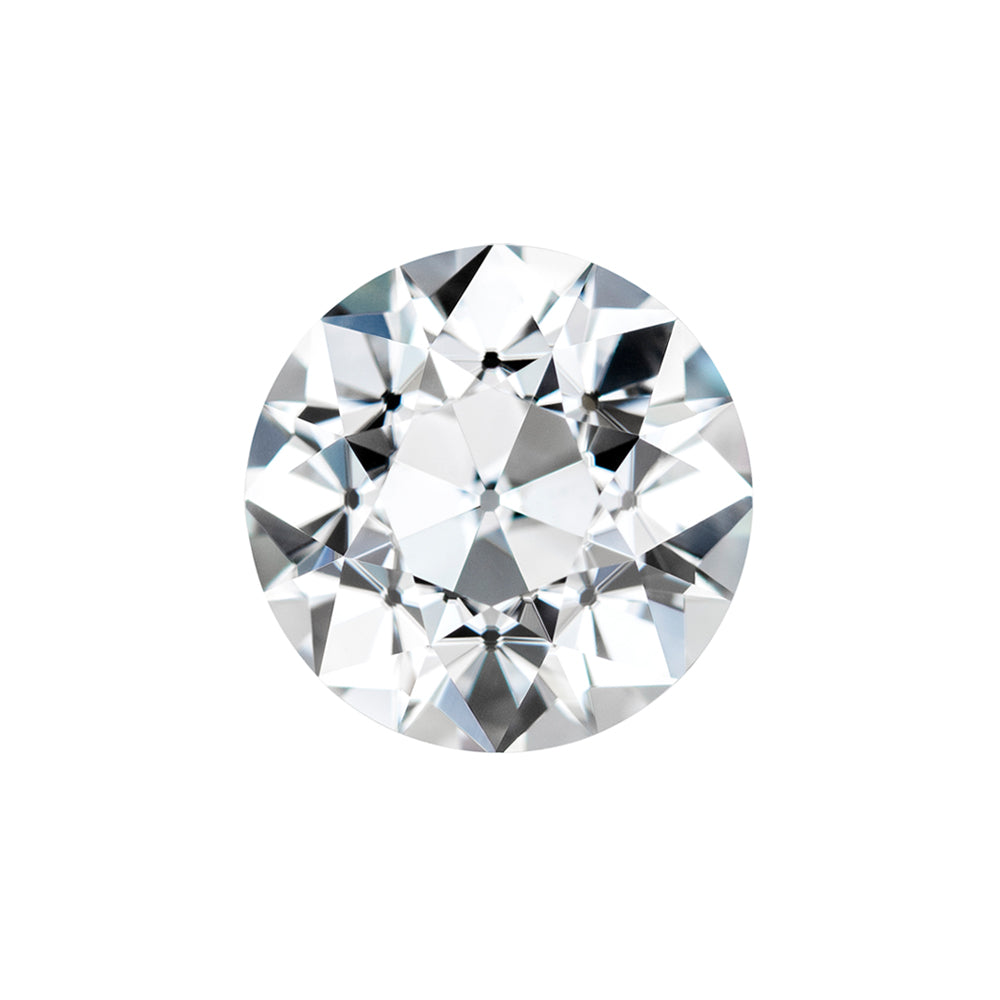 Moissanite 1.69CTW DEW Round Colorless Old European Cut Moissanite