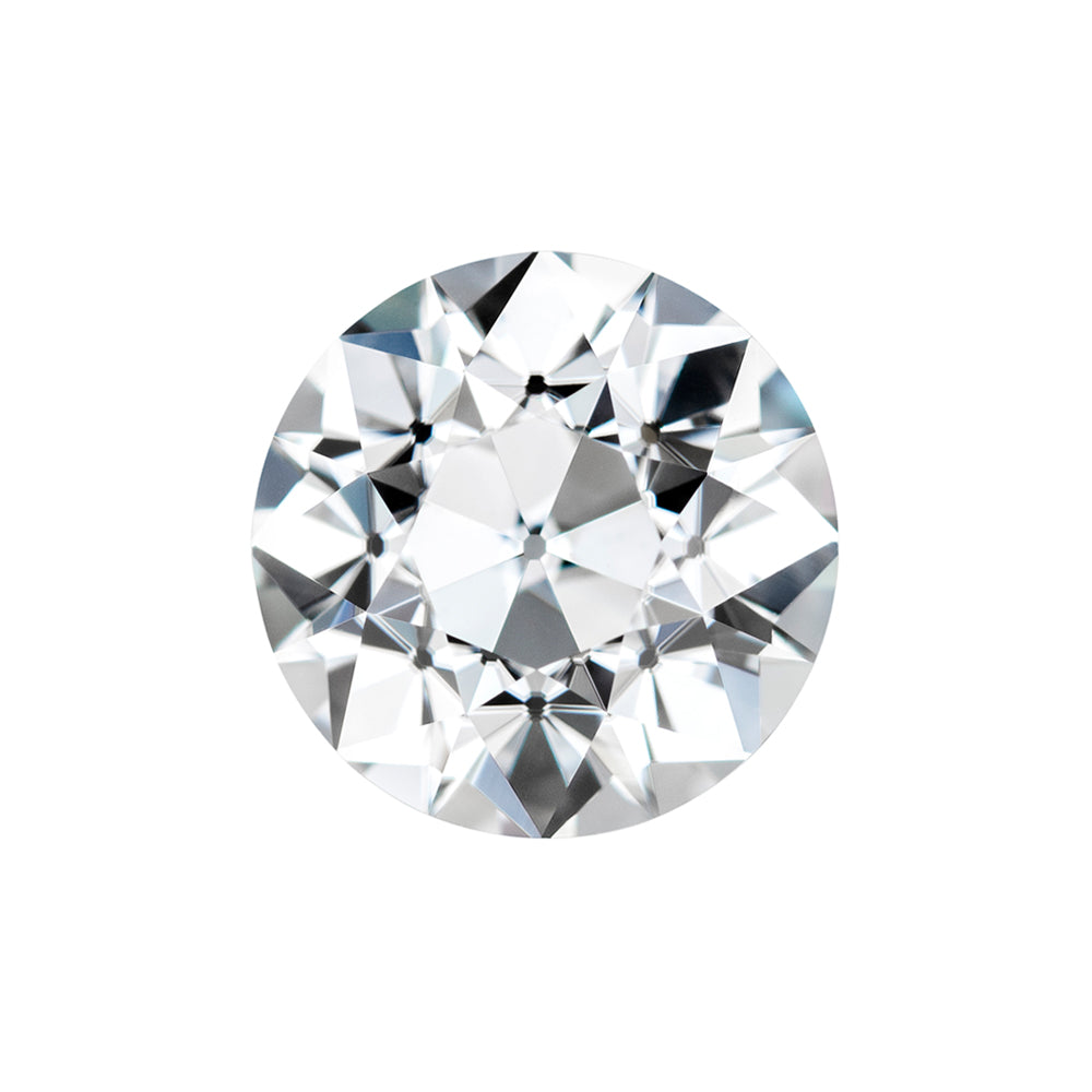 Forever One 2.05CTW DEW Round Colorless Old European Cut Moissanite
