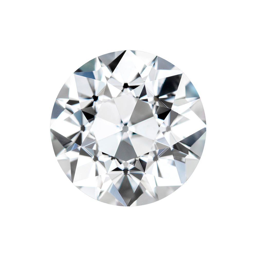 Moissanite 2.93CTW DEW Round Near-Colorless Old European Cut Moissanite