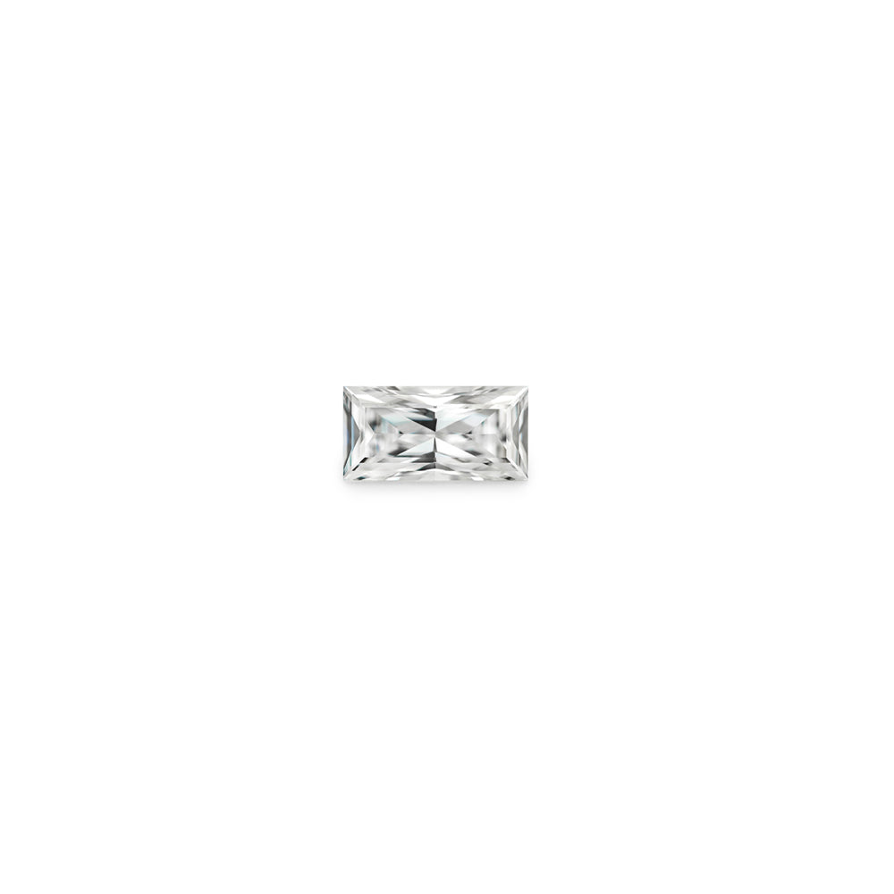 Moissanite 0.05CTW DEW Straight Baguette Near-Colorless Modified Brilliant Cut Moissanite